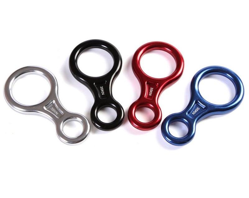 CdyBox 35KN Figure 8 Rescue Descender Super 8 Belay Rappel Rock Climbing Equipment - Image 5
